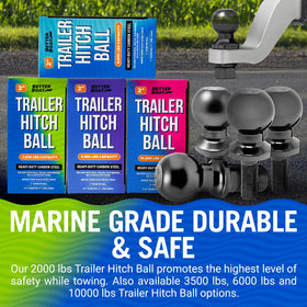 Better Boat installed on trailer coupler showing compatibility and safe towing benefit