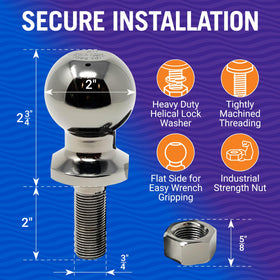 Better Boat protective rubber cover on hitch ball preventing corrosion and surface damage