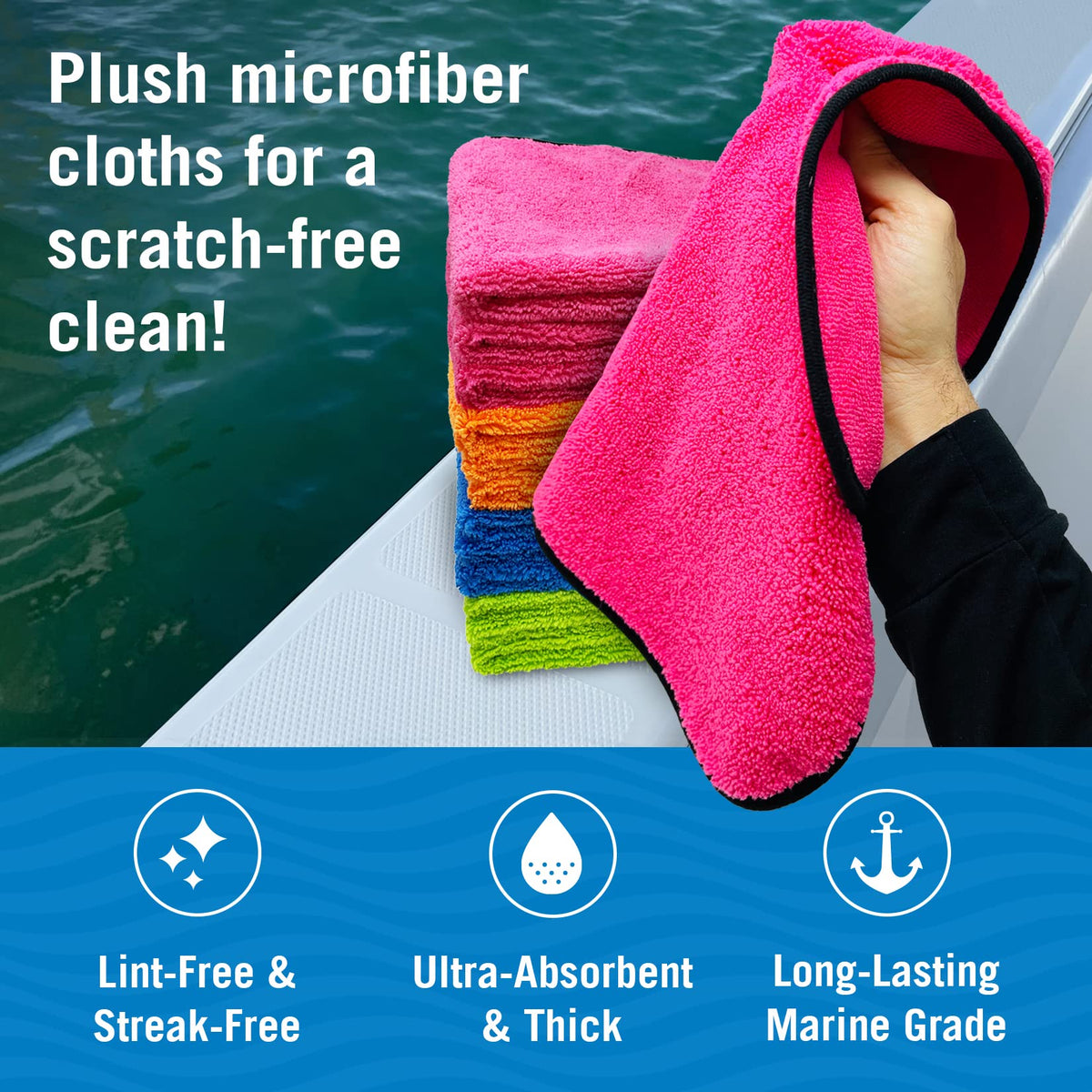 Better Boat close-up of microfiber texture highlighting absorbent fibers