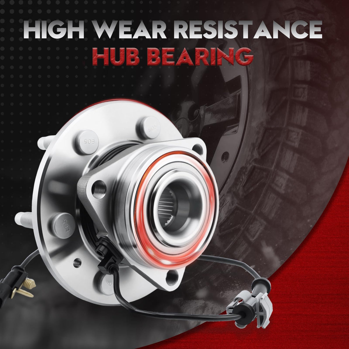Betthand close-up of bearing surface for improved durability visualization
