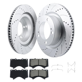 Betthand kit packaging showing rotors and pads, clear fitment info and benefit