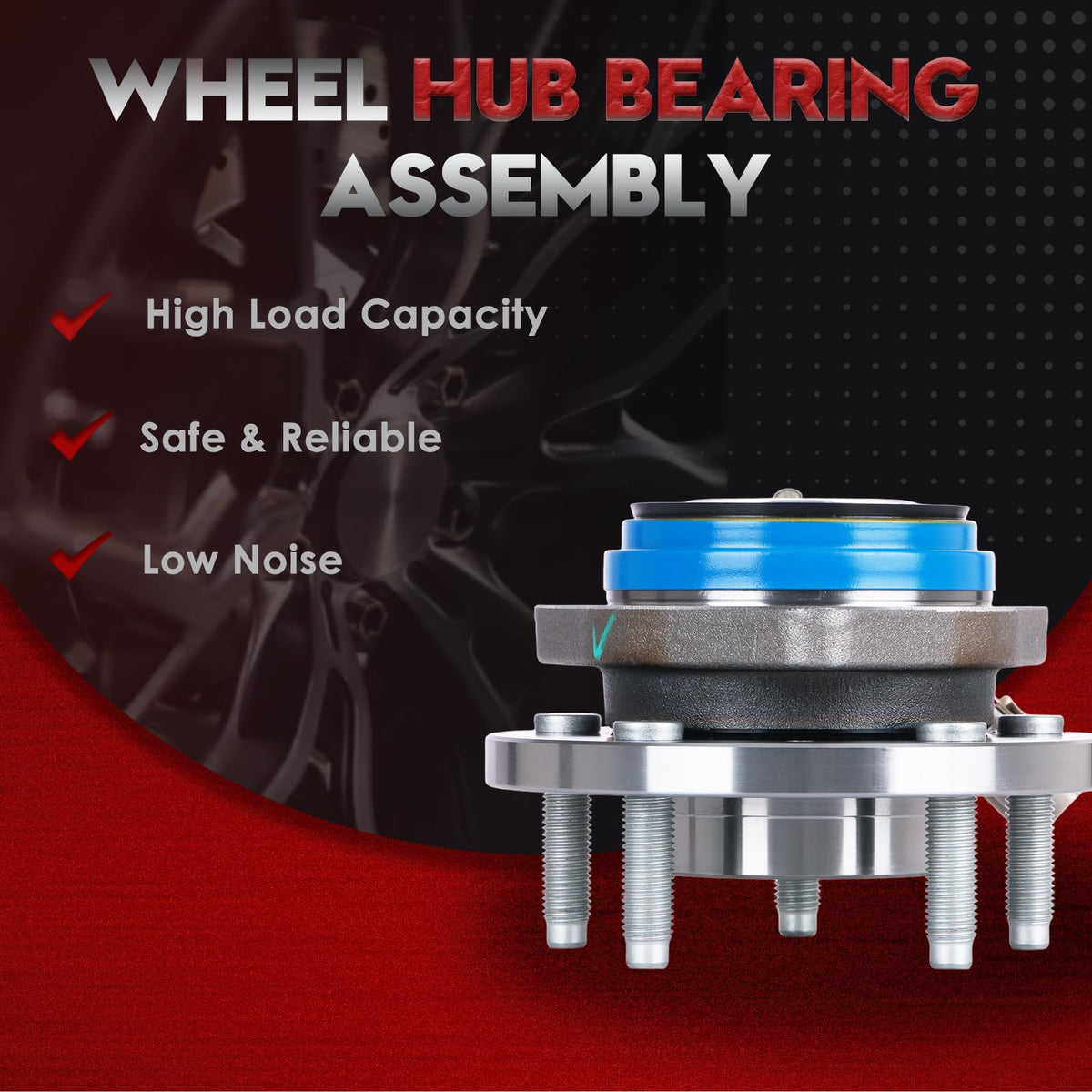 Betthand close-up of bearing race and seals highlighting durable construction and smooth rotation