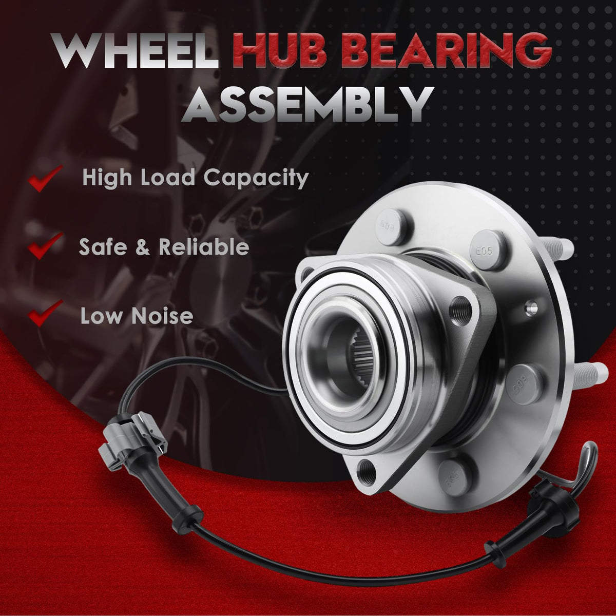 Betthand mounting flange and 6-bolt pattern for correct rotor alignment