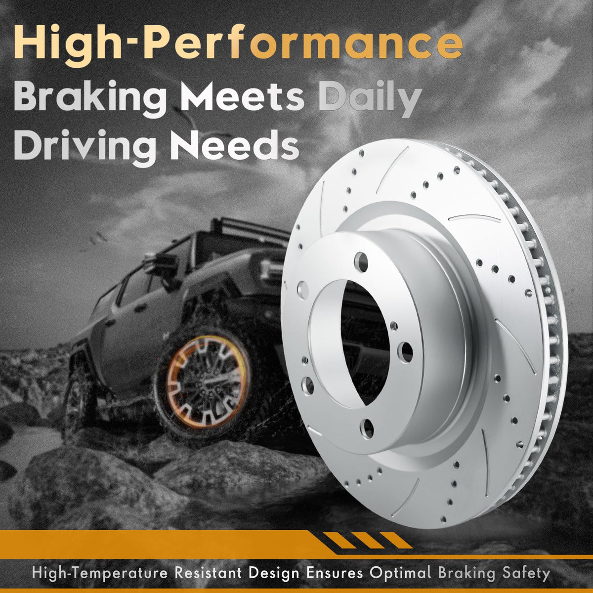 Betthand brake pad beside caliper measuring wear for easy comparison benefit