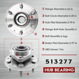 Betthand wheel hub ABS sensor ring closeup preserving wheel-speed signal