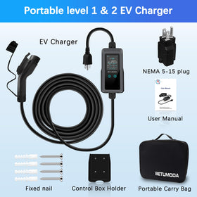 BETUMODA lifestyle car charging in garage showing practical everyday use