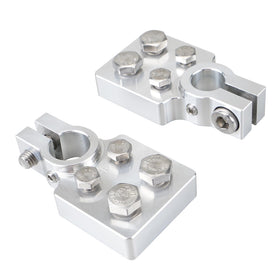 Bevinsee front view of terminal clamps showing fit and finish for easy installation
