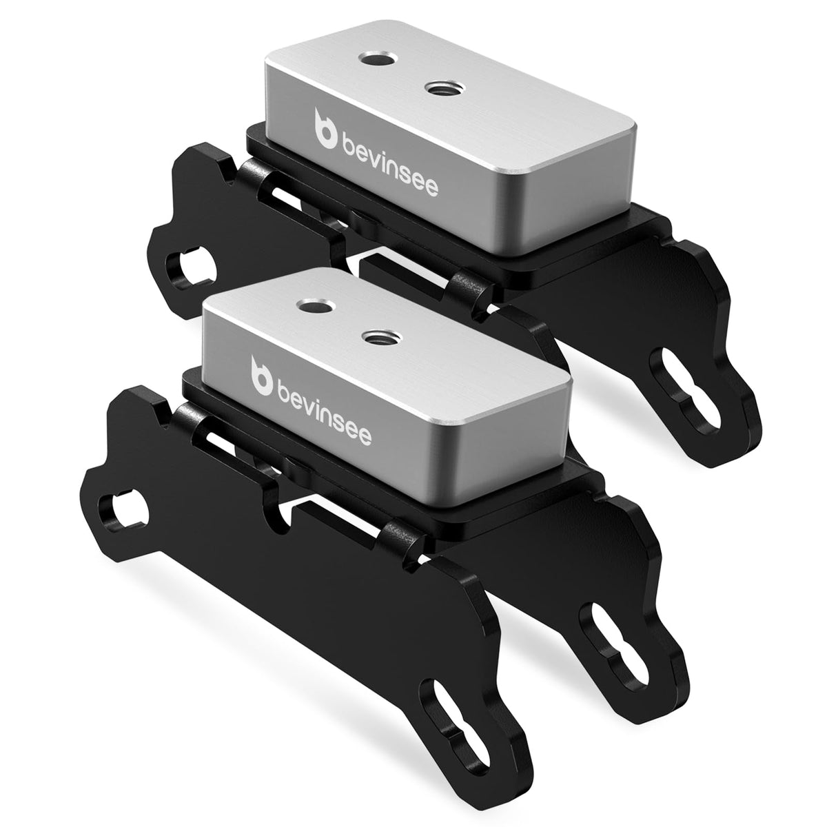 Bevinsee adapter front view showing fit and solid construction benefit of secure support