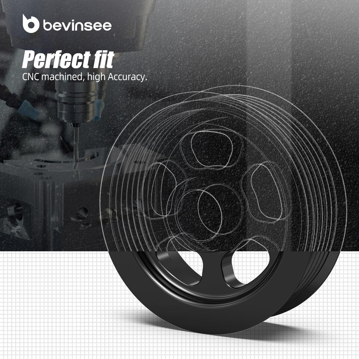 Bevinsee mounted on alternator demonstrating direct swap compatibility