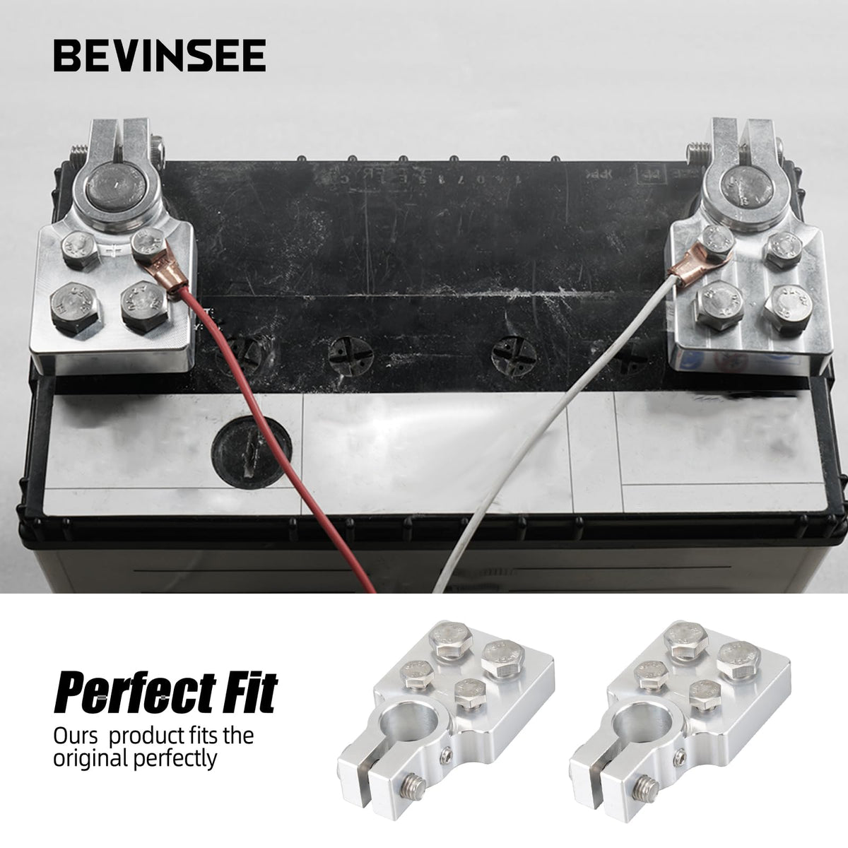 Bevinsee clamps fitted in an engine bay illustrating reliable automotive use