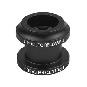 Bevinsee installed in car interior showing tidy, centered shift knob alignment