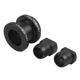Bevinsee packaging and contents showing collar, two nuts and easy installation