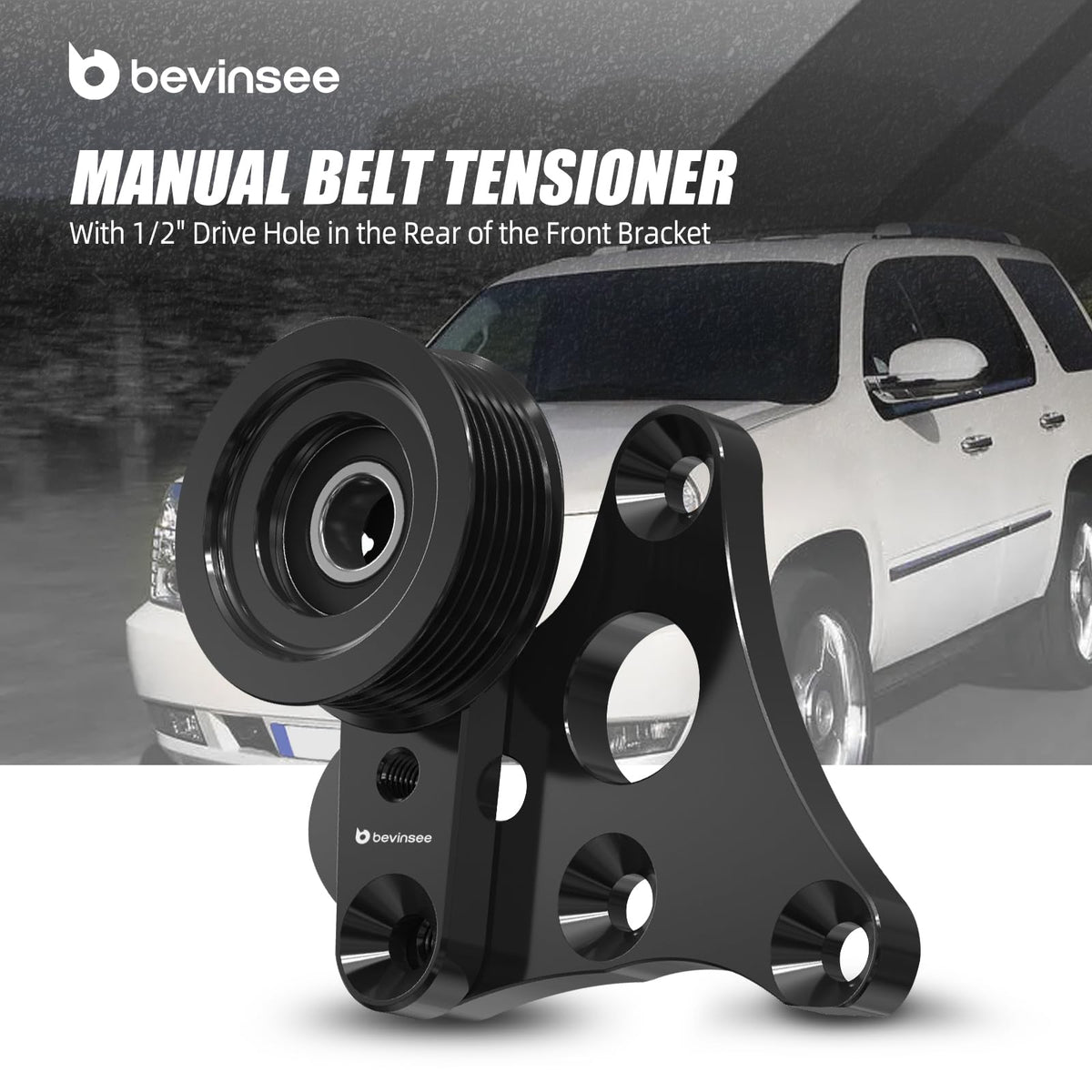 Bevinsee pulley bearing and race detail improving smooth rotation