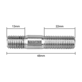 Bevinsee stud held in hand showing scale and accurate 48mm length