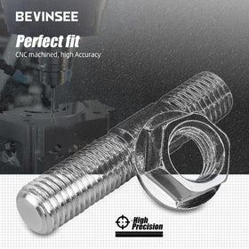 Bevinsee twelve studs and nuts arranged on table illustrating complete kit