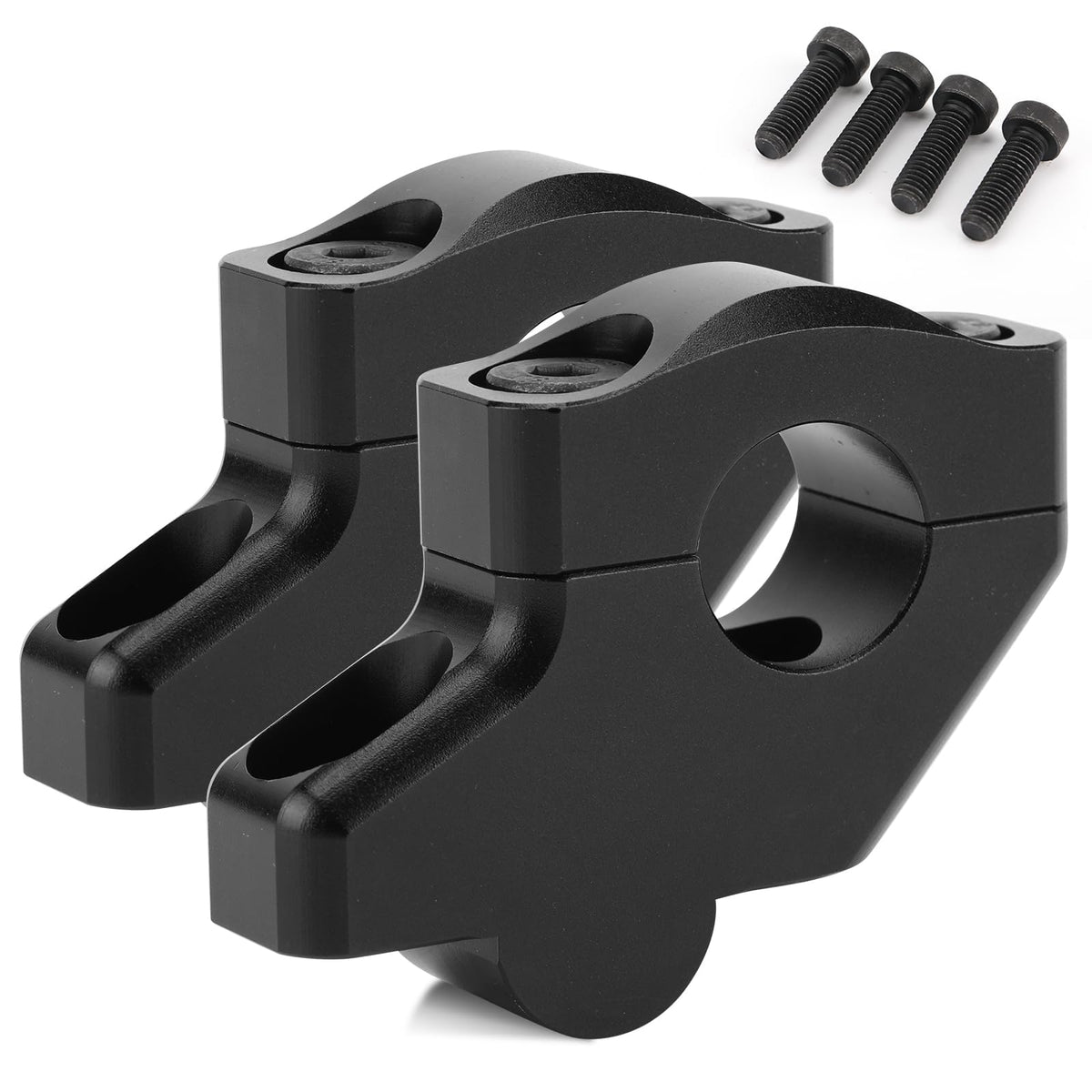beyisi front view of riser clamps showing fit and solid construction benefit