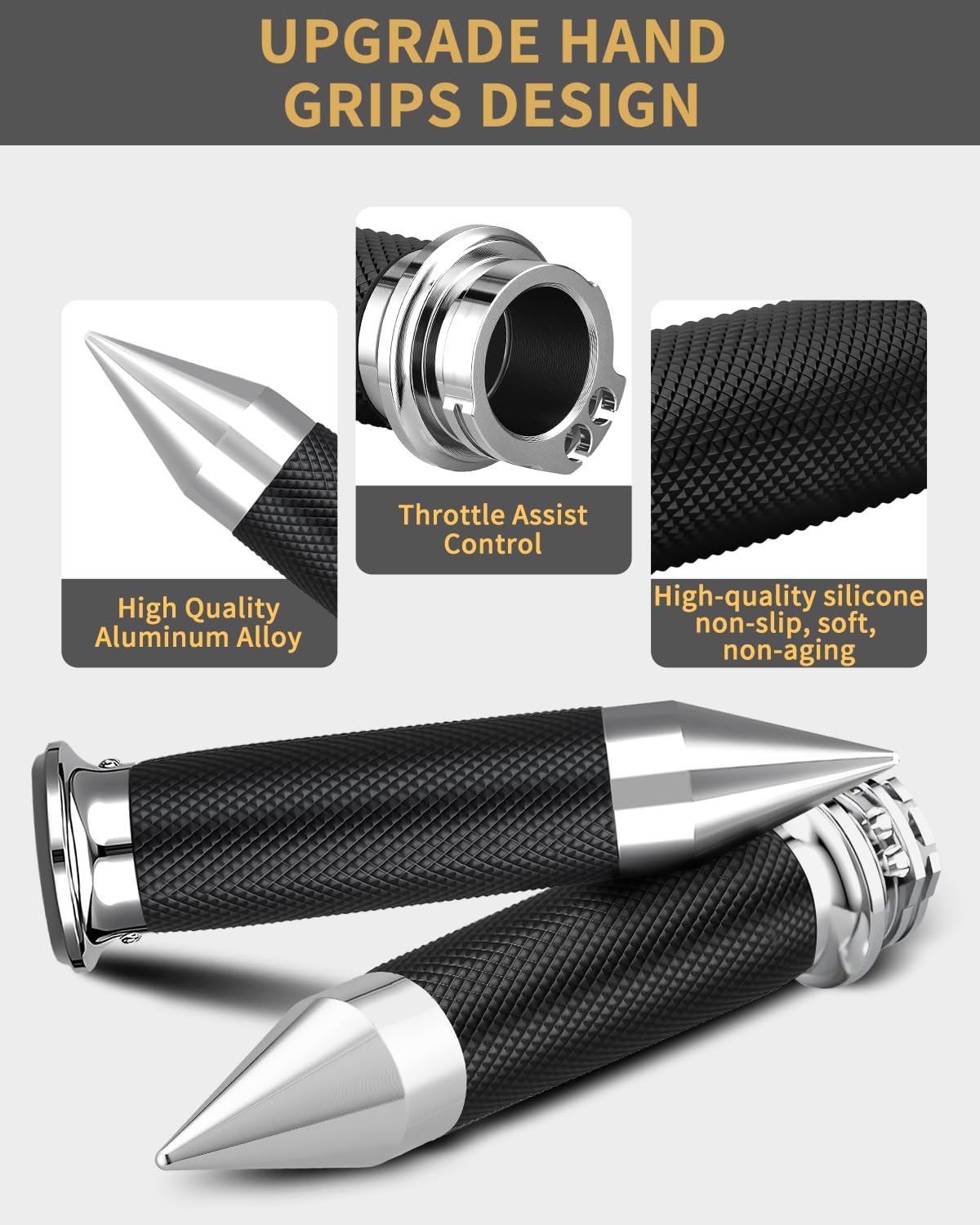 beyisi close-up textured rubber anti-slip grooves for secure hold