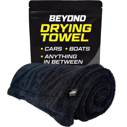 Beyond Braid drying towel front view showing absorbent surface and safe edges for paint protection