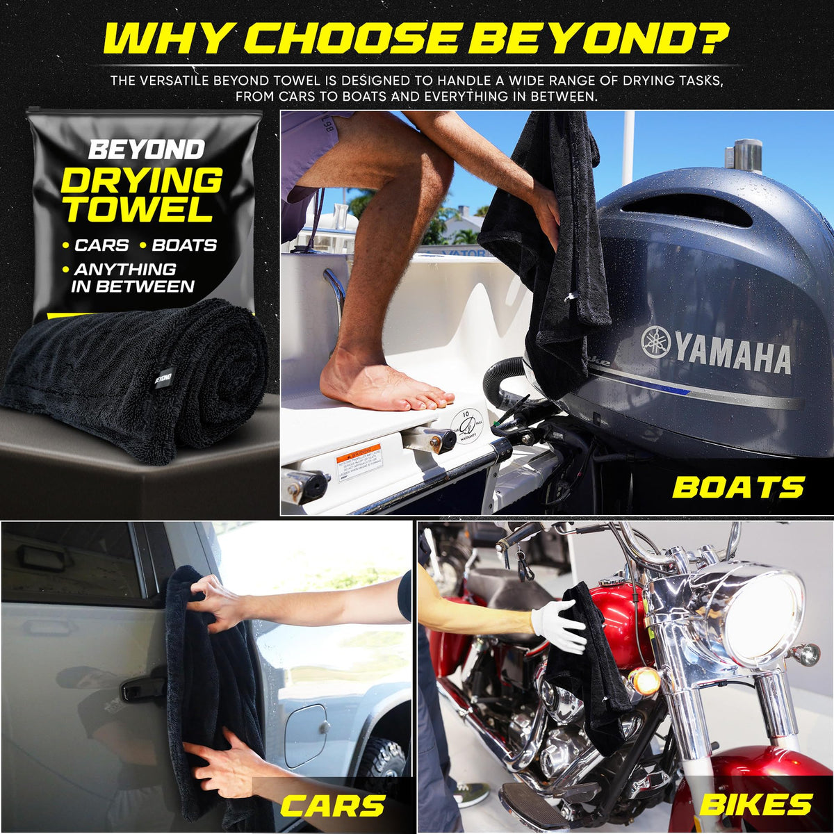 Beyond Braid towel folded in a kit lifestyle scene highlighting convenience and professional results