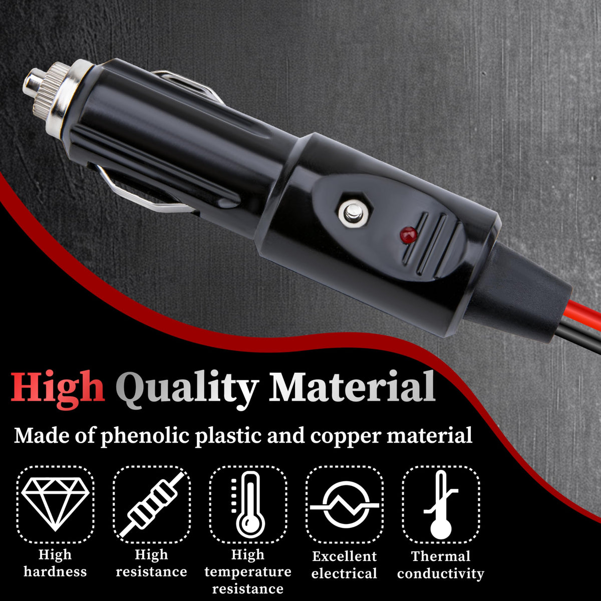 BFXM exposed 12 AWG copper wire and double PVC jacket showing strong conductivity