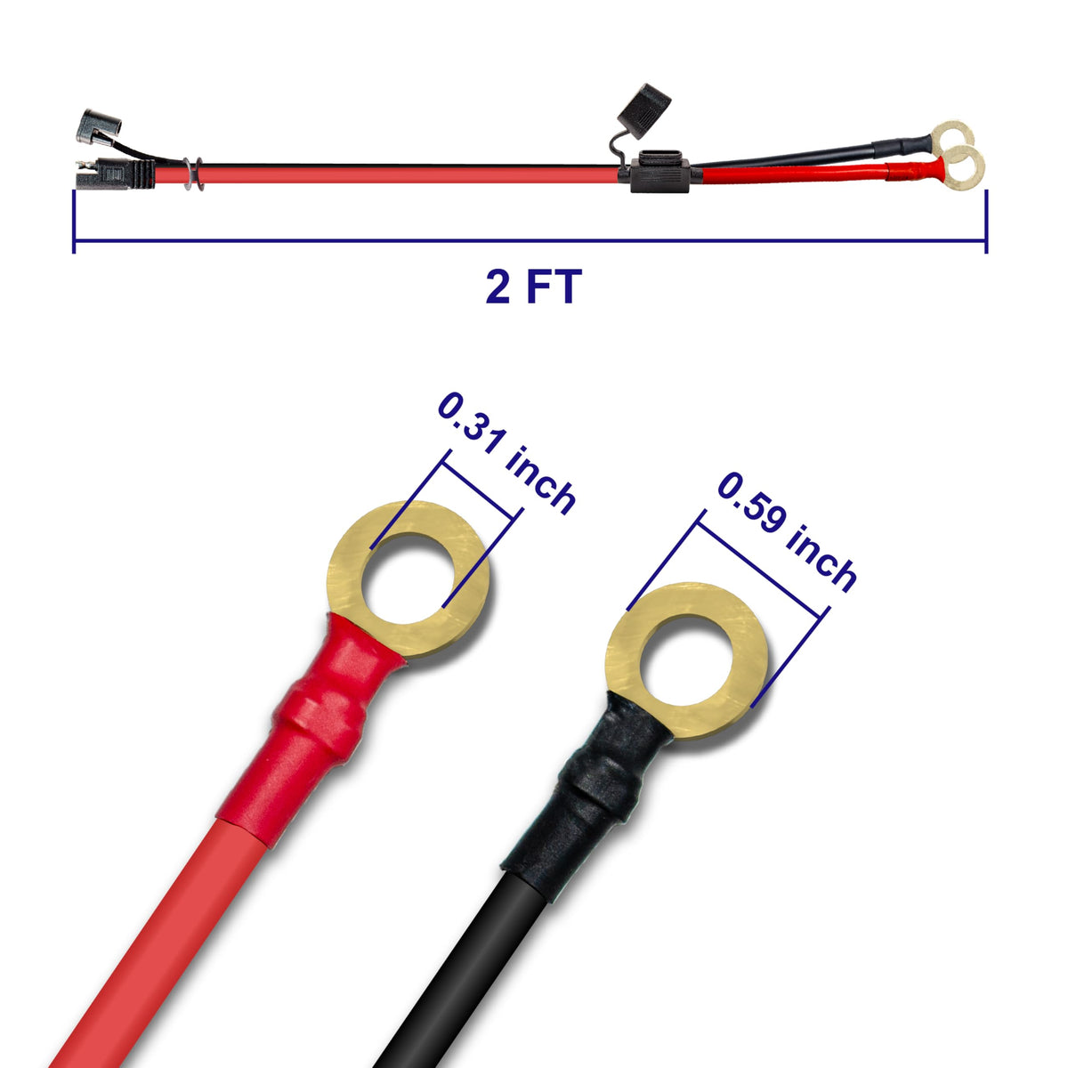BFXM closeup of tinned copper 10AWG silicone insulation highlighting cold weather flexibility