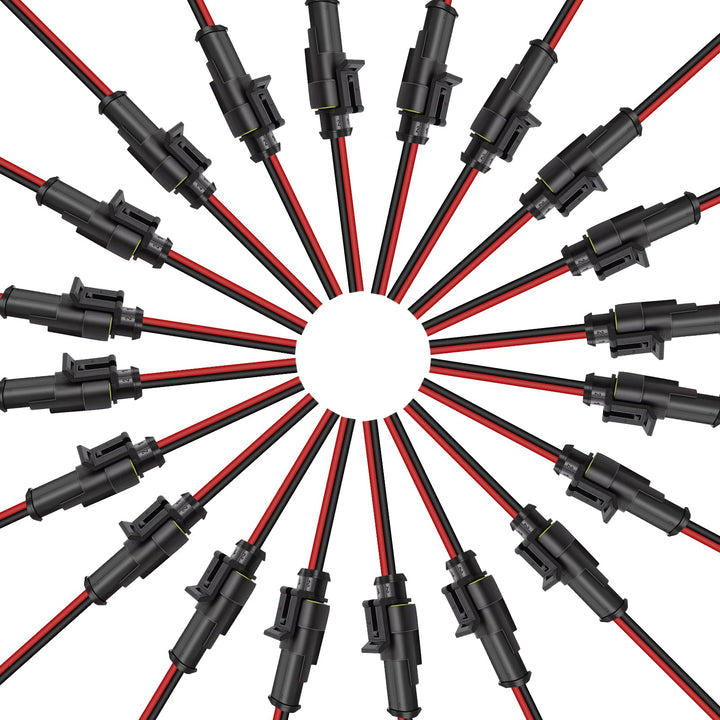 BFXM front view assembled connector showing compact weatherproof design and reliable fit