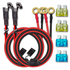 BFXM front view of two 6FT SAE extension cables showing connectors and packaging, durable solution