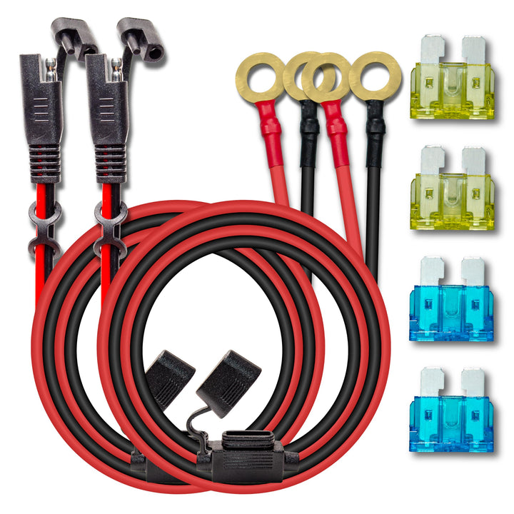 BFXM front view of two 6FT SAE extension cables showing connectors and packaging, durable solution