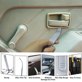 BFXM pry tool chrome finish detail resisting corrosion and reducing friction