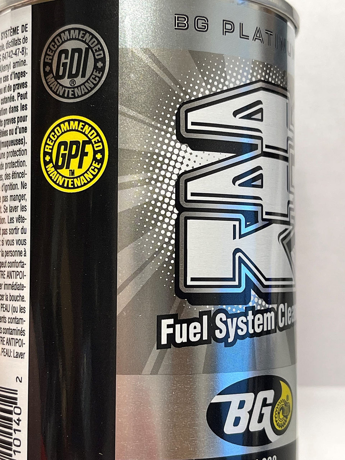 BG 44K Platinum New pour close-up into gas tank funnel for easy application