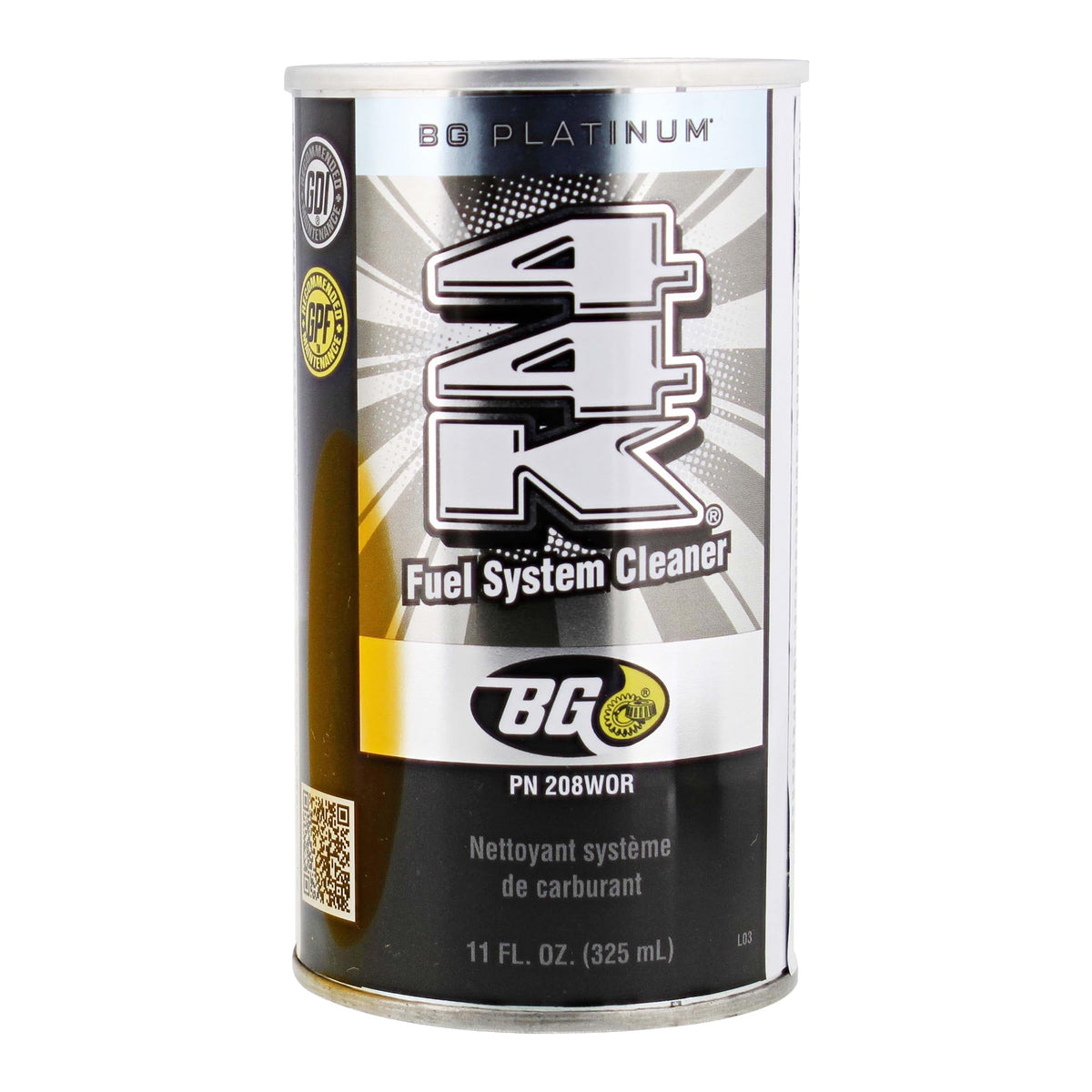 BG 44K being poured into a gas funnel demonstrating easy application benefit