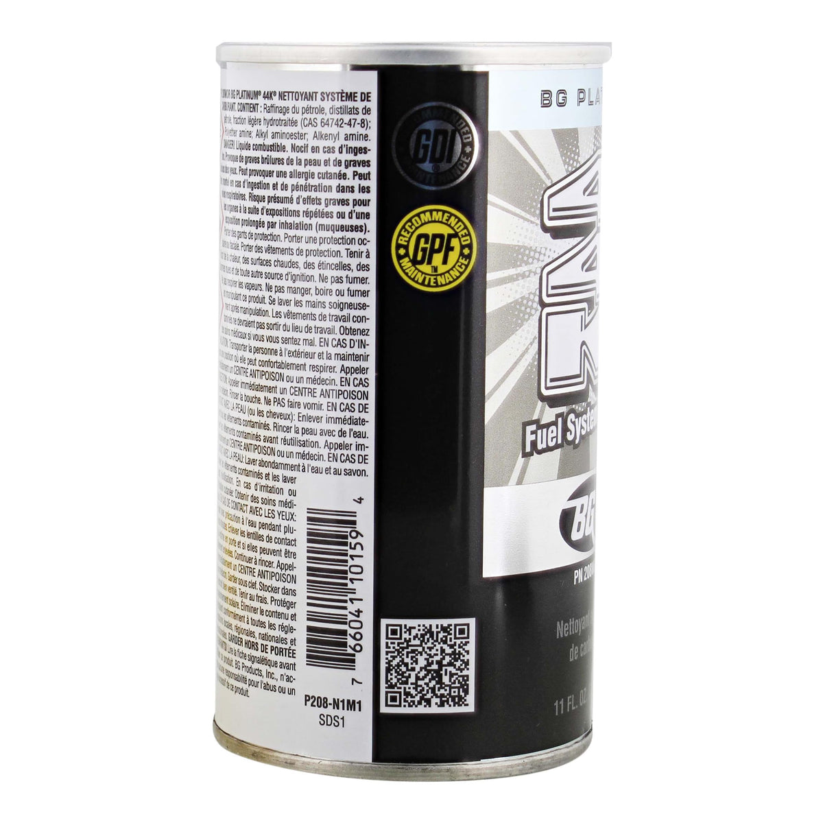 BG 44K next to a gasoline can to show scale and single-treatment capacity