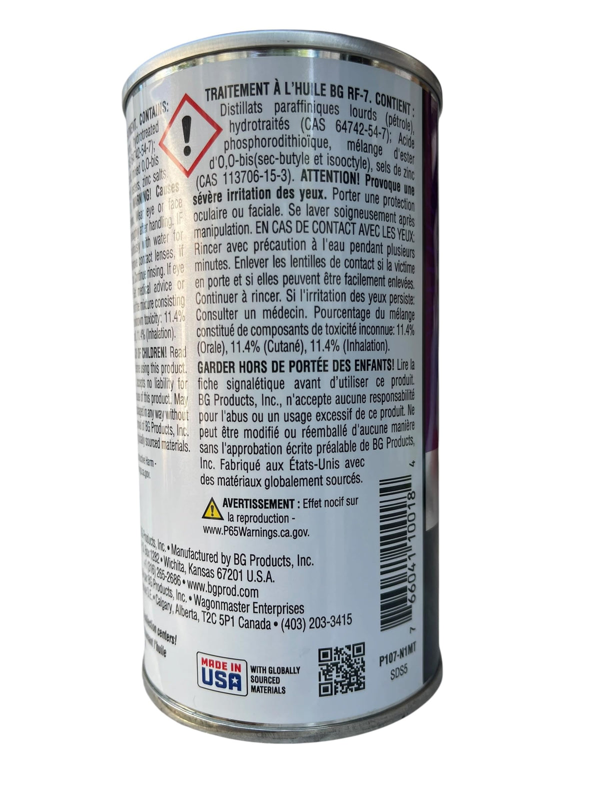BG RF7 in-engine use with technician adding treatment, aiding compression and seals
