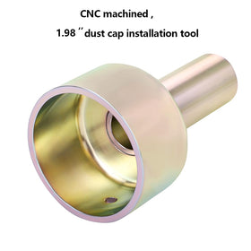 BgfWssh tool pressing dust cap on trailer hub for faster installations benefit