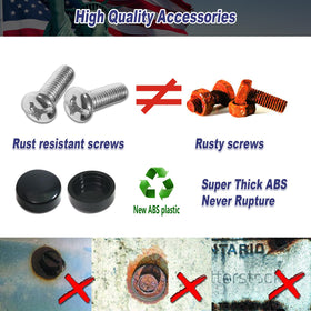 BGGTMO pair of aluminum American flag valve caps installed on tire valve stems benefit