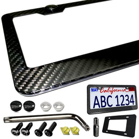 BGGTMO front view of carbon fiber frame showing glossy finish and premium look