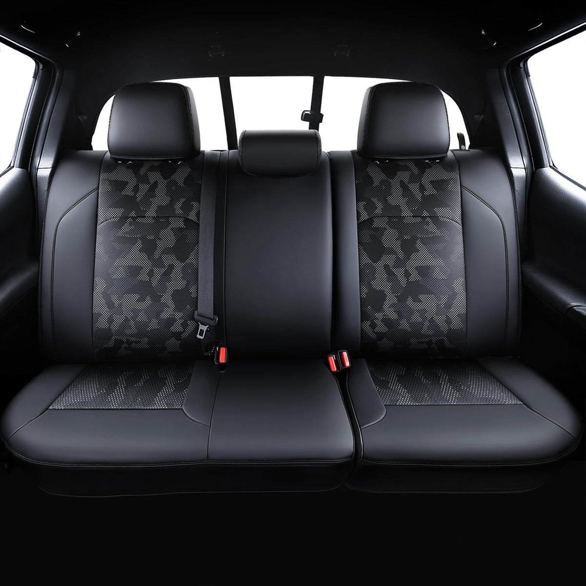 bgucar close-up carbon-fiber texture highlighting durable synthetic leather