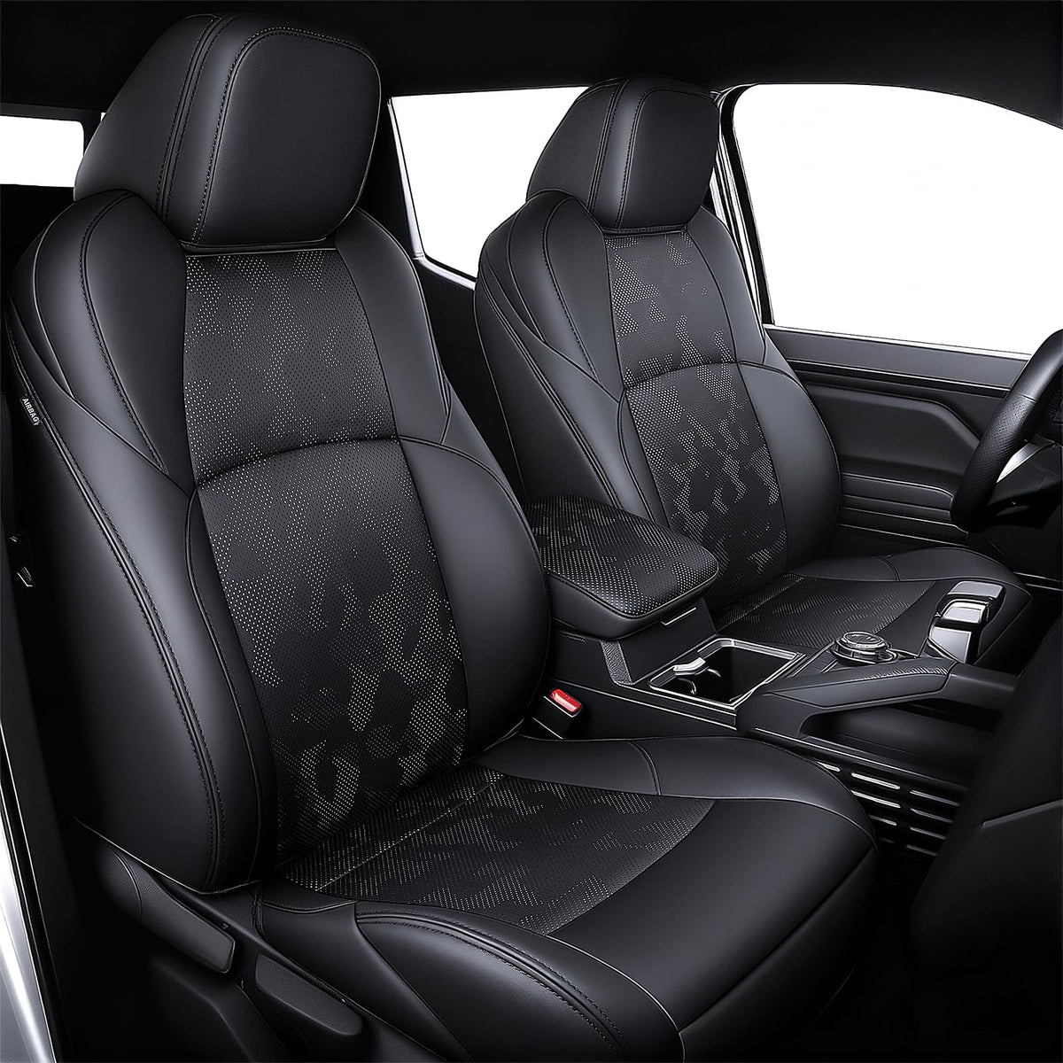 bgucar front seat coverage showing precise fit and upgraded look