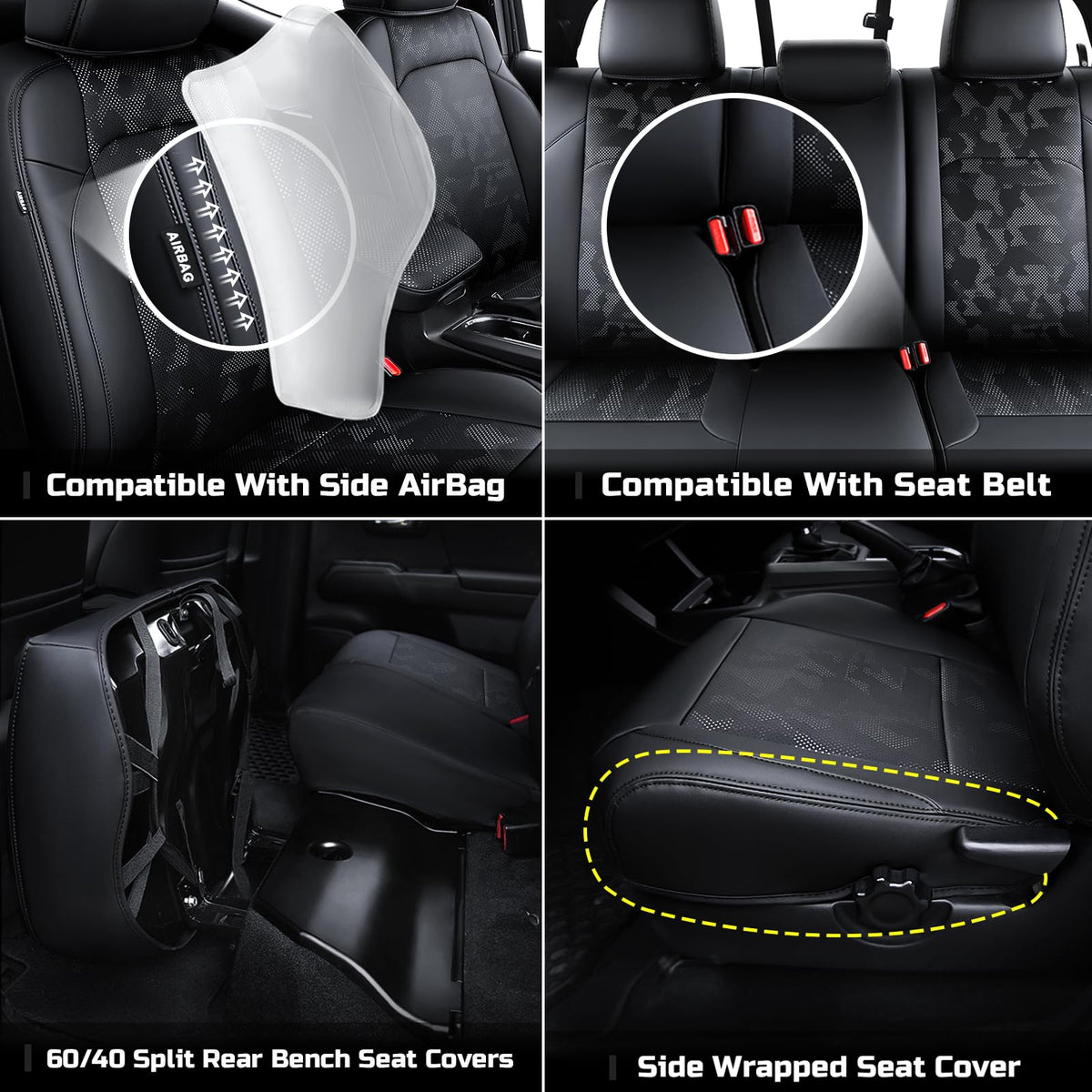 bgucar rear seat crew cab coverage protecting upholstery and easy clean