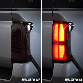 bgucar installed taillight covers on Tacoma rear showing seamless profile benefit: factory-like appearance