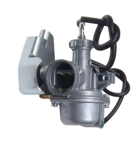 BH-Motor carburetor installed on KLX110 demonstrating direct-fit replacement benefit