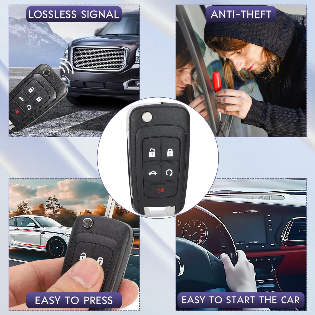BHUMKEY person holding remote fob next to car door showing convenient remote control use