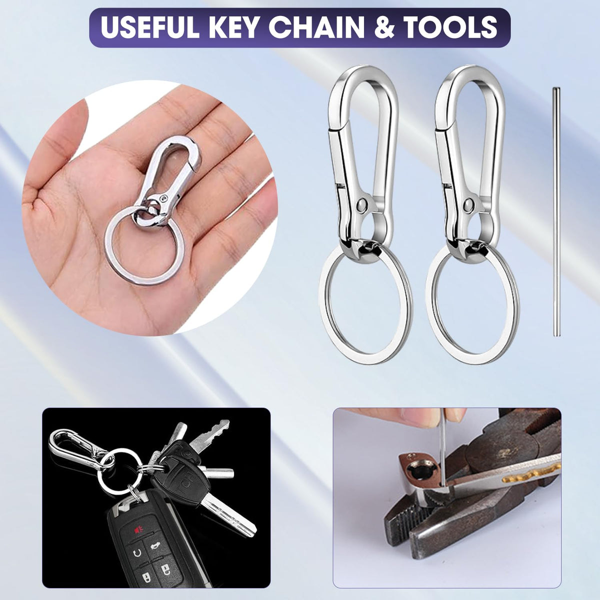 BHUMKEY fob next to ruler showing compact dimensions and easy pocket carry