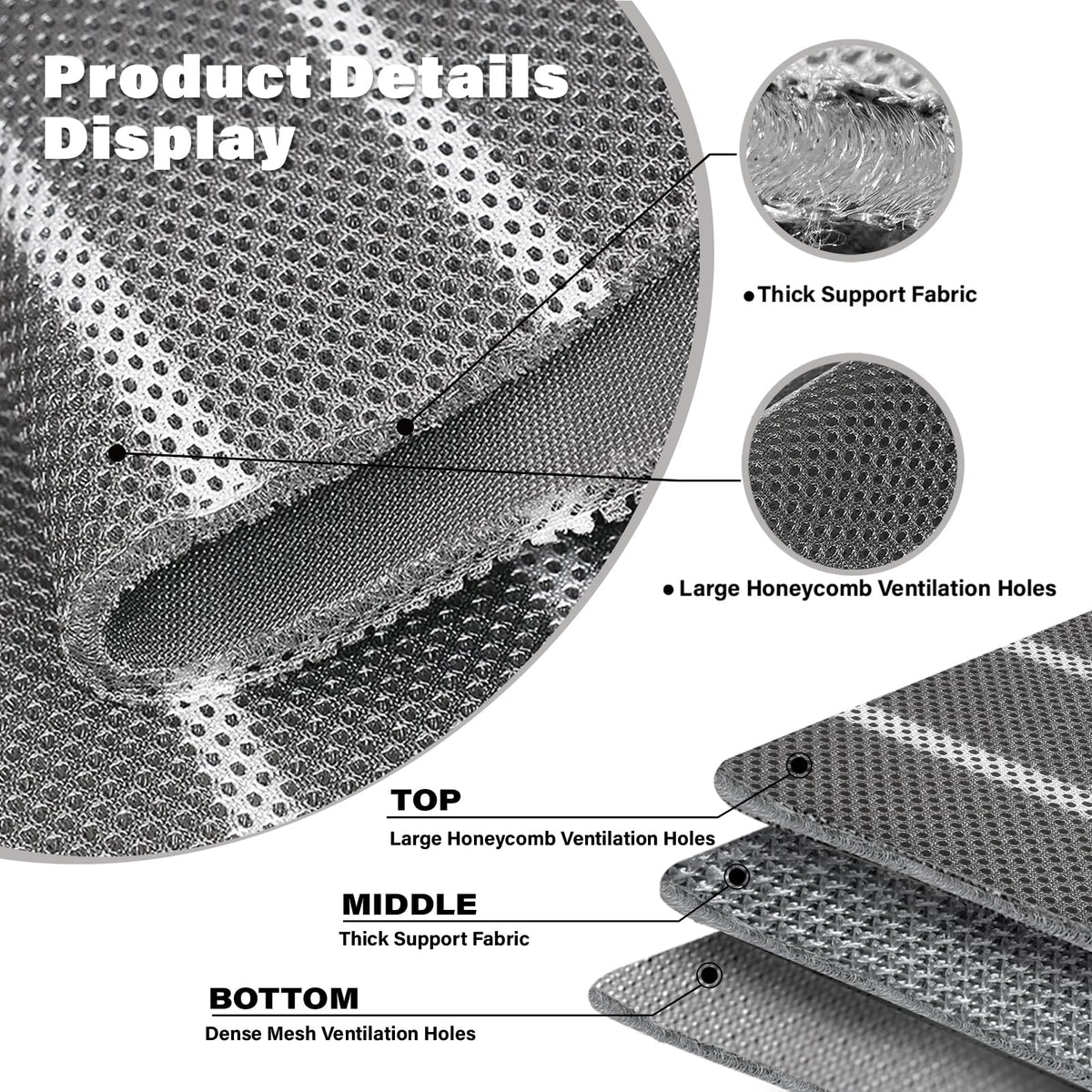 Bhyhok demonstration of scissors cutting pad to fit mattress size for custom fit benefit