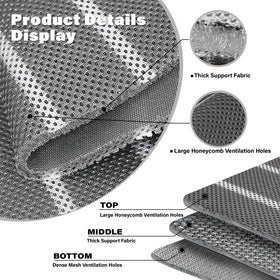 Bhyhok demonstration of scissors cutting pad to fit mattress size for custom fit benefit
