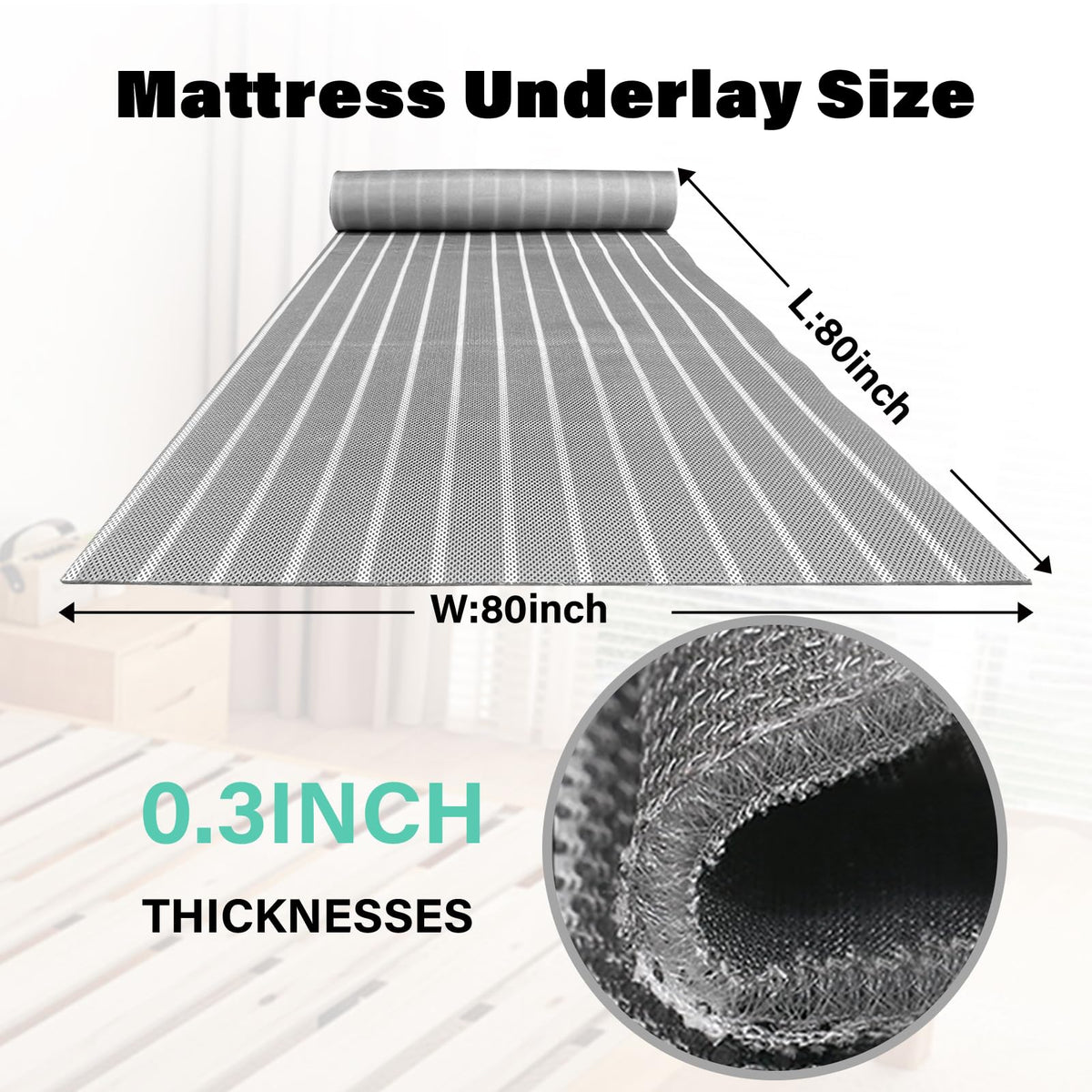 Bhyhok close-up of honeycomb top layer highlighting large holes for improved ventilation