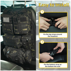 BIAOXMAW installed in truck seat showing secure fit and saved space