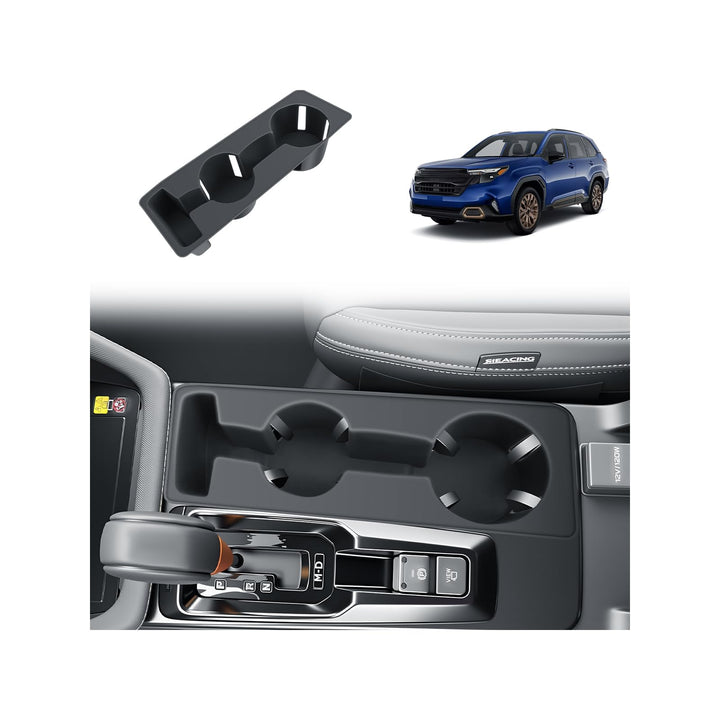 BIBIBO front view installed in 2026 Forester console showing neat fit