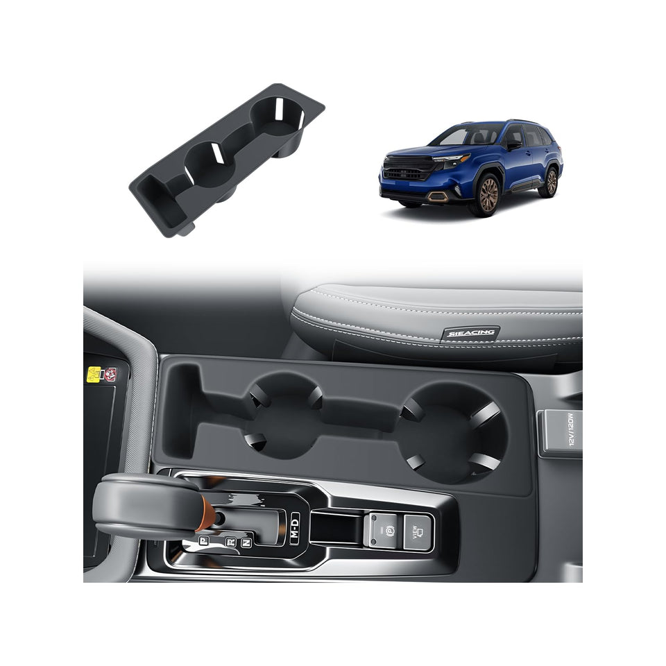 BIBIBO front view installed in 2026 Forester console showing neat fit