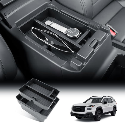 BIBIBO front view console insert showing organized compartments and neat fit